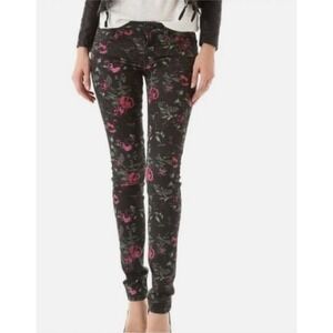 Joe's Jeans Womens Jeans The Skinny Black Electric‎ Floral Denim Size 26 NEW